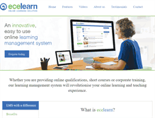 Tablet Screenshot of ecelearn.com