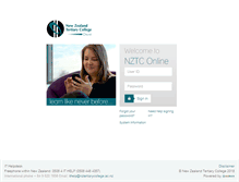 Tablet Screenshot of nztc.ecelearn.com